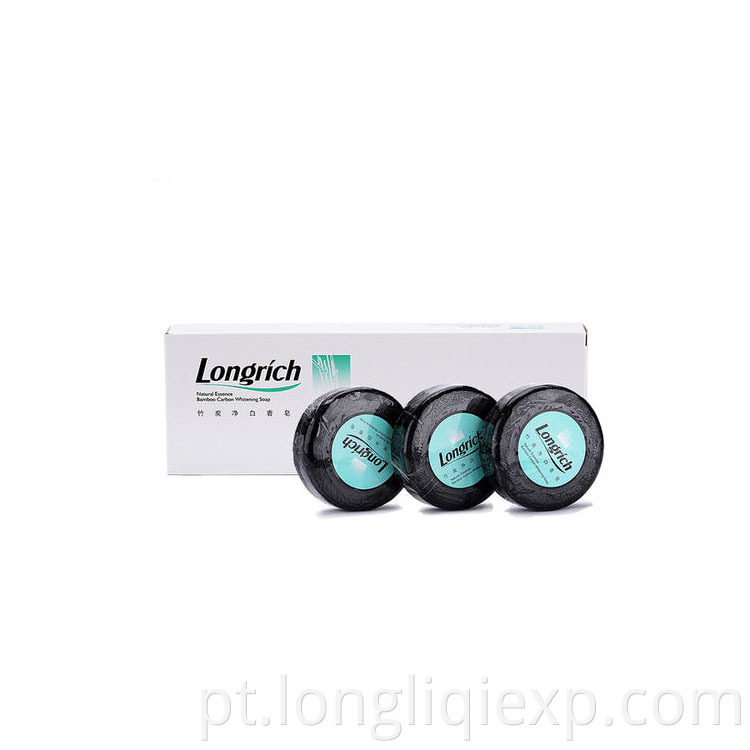 Longrich Sim Feito à Mão e de Forma Sólida African Black Sabonete 100G * 3